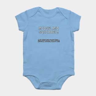 Moose and squirrel Baby Bodysuit